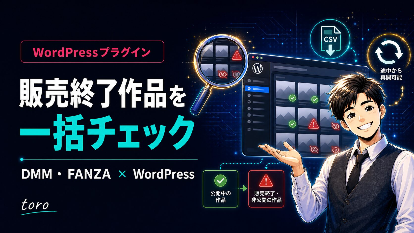 DMM・FANZAの販売終了作品を一括確認するプラグイン｜DMM非公開商品チェッカー